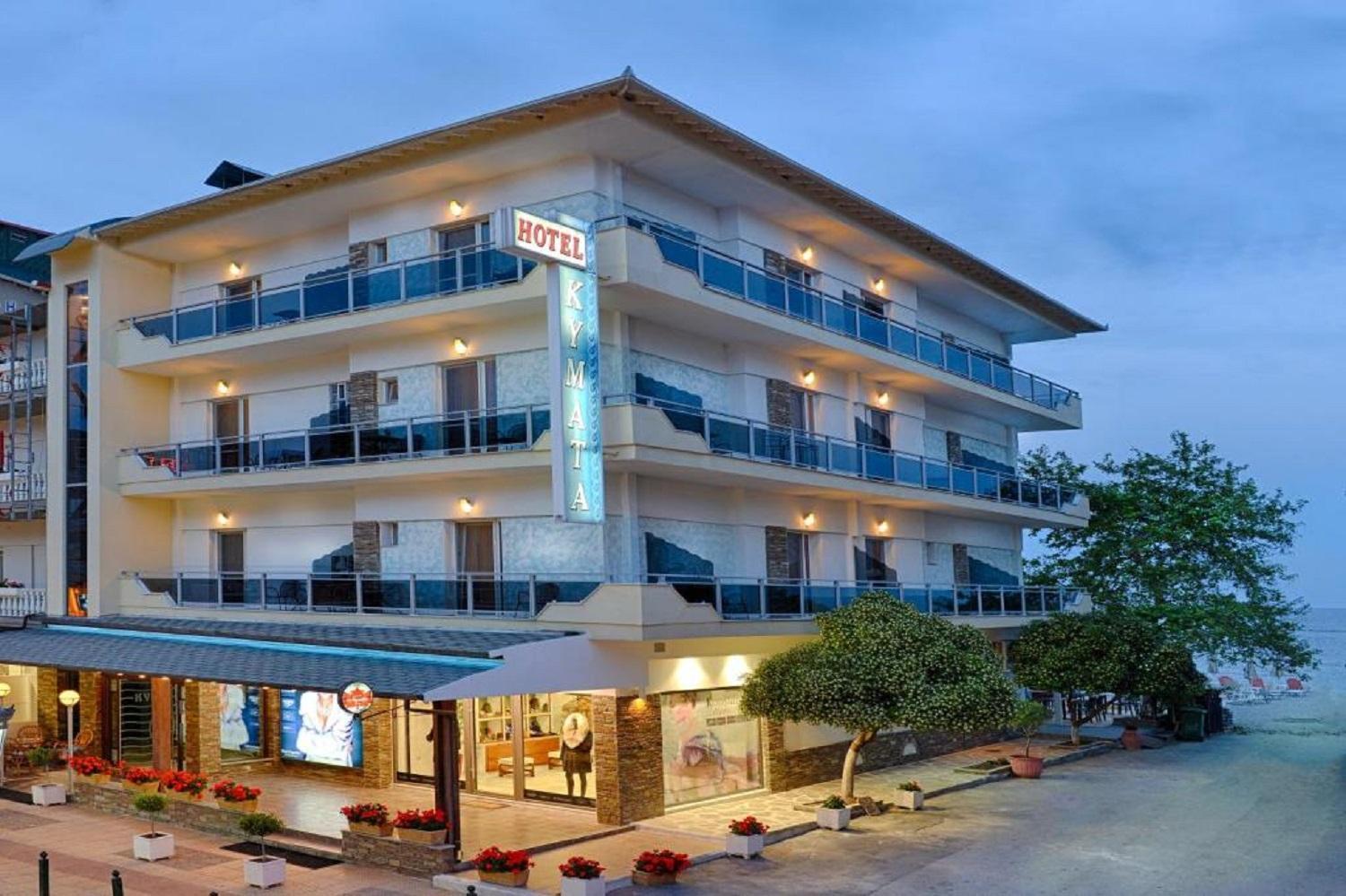 Kymata Hotel Paralía Exterior foto